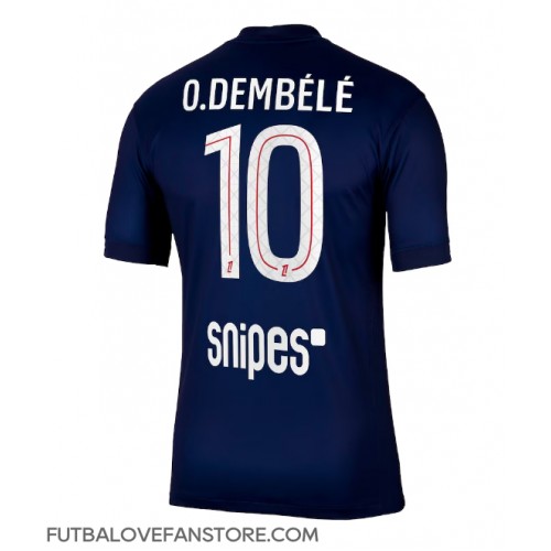 Paris Saint-Germain Ousmane Dembele #10 Domáci futbalový dres 2025-26 Krátky Rukáv Paris Saint-Germain Ousmane Dembele #10 Domáci futbalový dres 2025-26 Krátky Rukáv